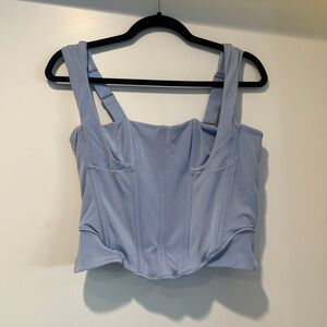 Light Blue Corset Top